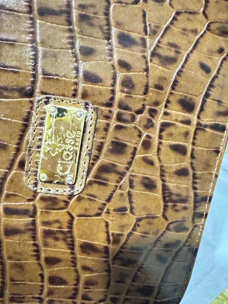 Bolsa CLASSE COURO caramelo pequena
