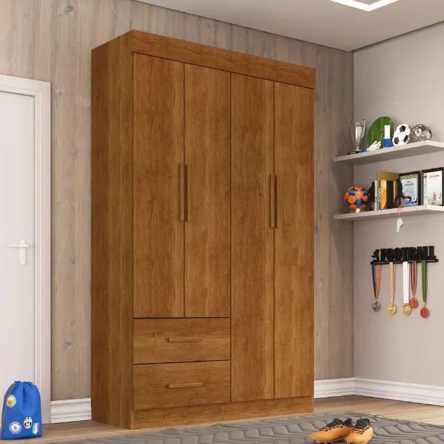 Guarda Roupa 4 Portas 2 Gavetas Novo Varios Modelos