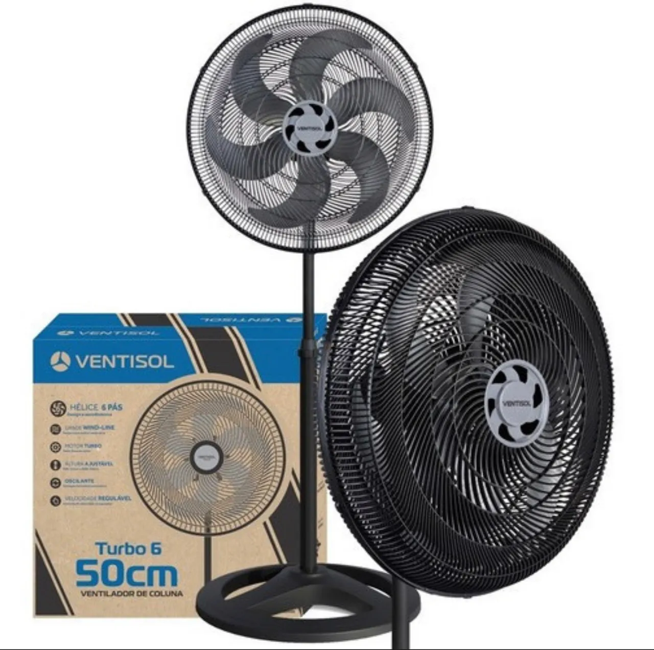 Ventilador de Coluna Turbo 6 50cm Ventisol