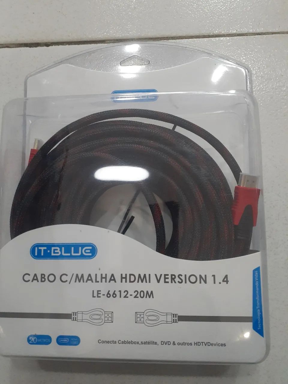 Cabo HDMI IT-BLUE 20 Metros LE-6612-20M - Foto 4
