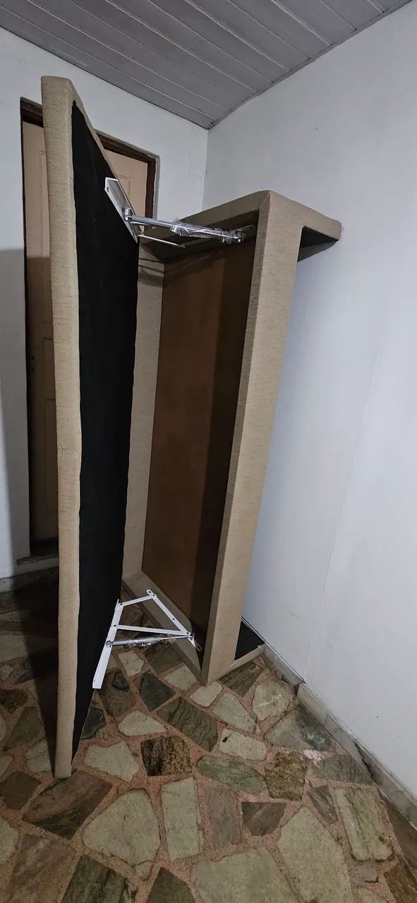 Cama box solteiro conjudaga Sem Colchão 
