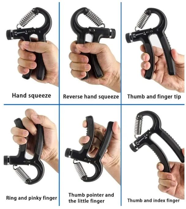 Hand Grip Alicate Apertador Com Mola Ajustável De Força 5 A 60 Kg Fisioterapia Academia Fi - Foto 3