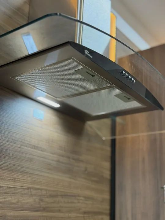 Coifa de Parede Fischer Talent Fit 90cm Inox Vidro 220v Novo - Foto 4