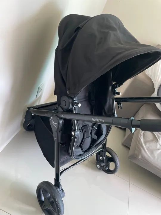 Carrinho burigotto soul com bebê conforto e base - Foto 3