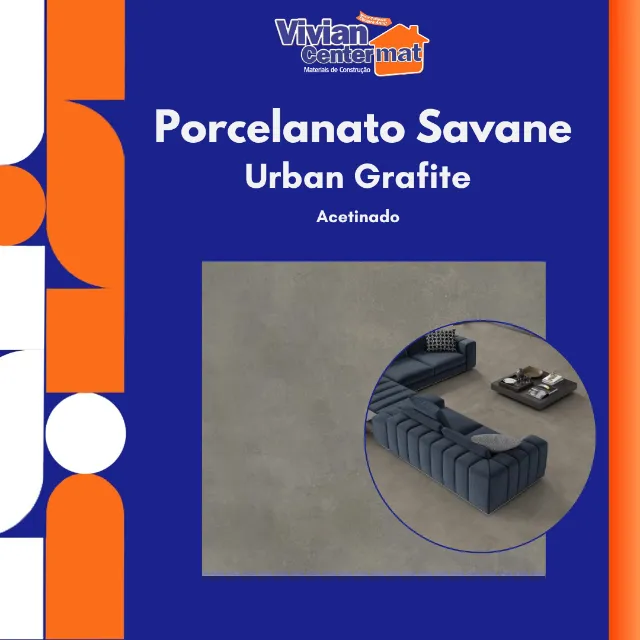 Porcelanato Urban Grafite 91x91cm A Savane