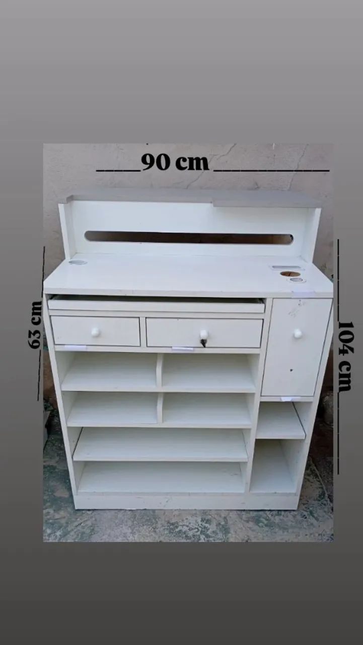 Armário Multiuso/ Balcão de Loja - Atendimento/ Caixa/ Penteadeira/ Sapateira/ Multiuso  - Foto 3