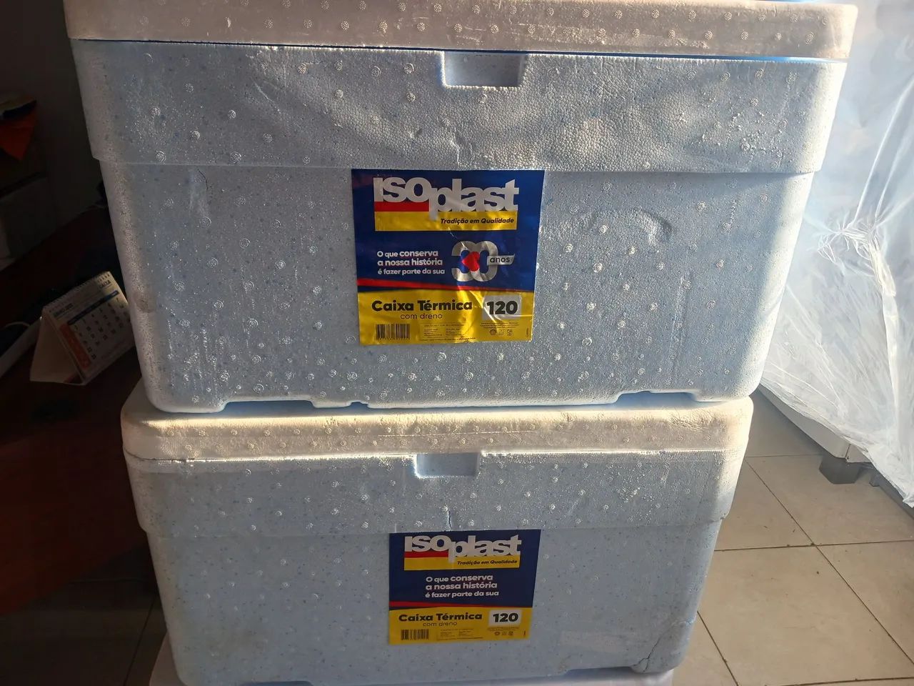 Caixa isopor 120lts  - Foto 3