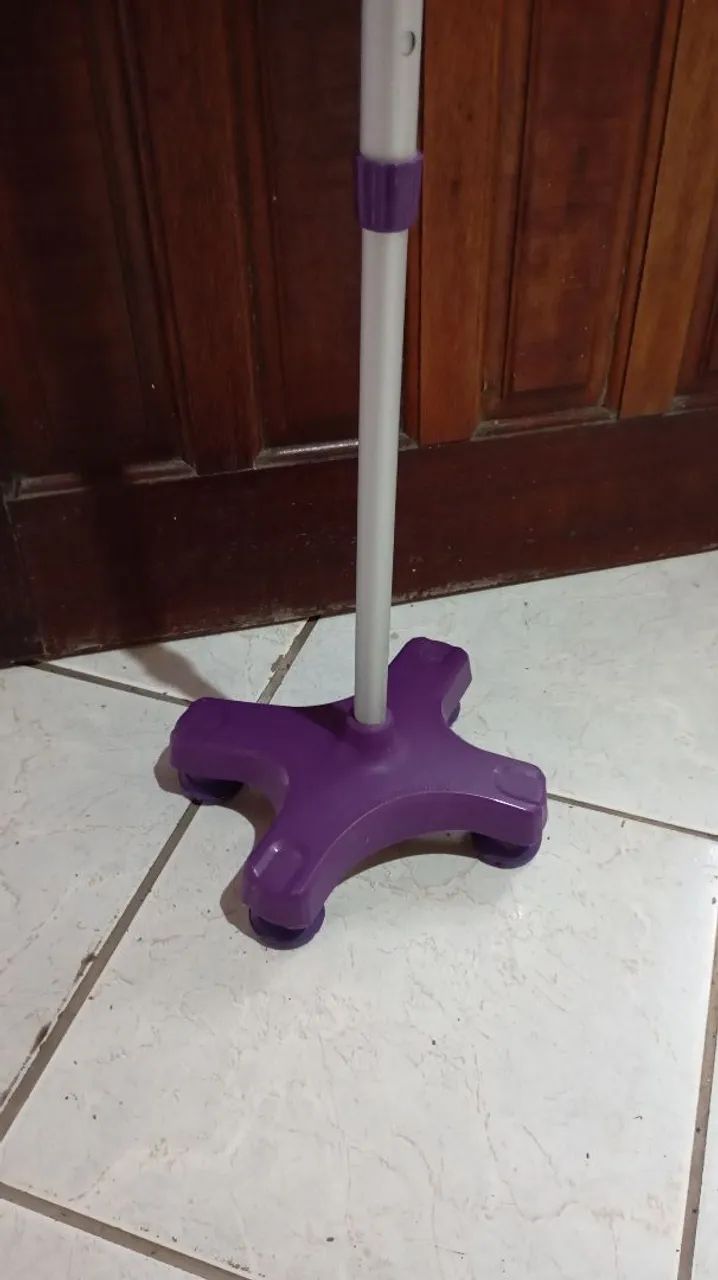 Andador com apoio para idosos lilás regulável  - Foto 4