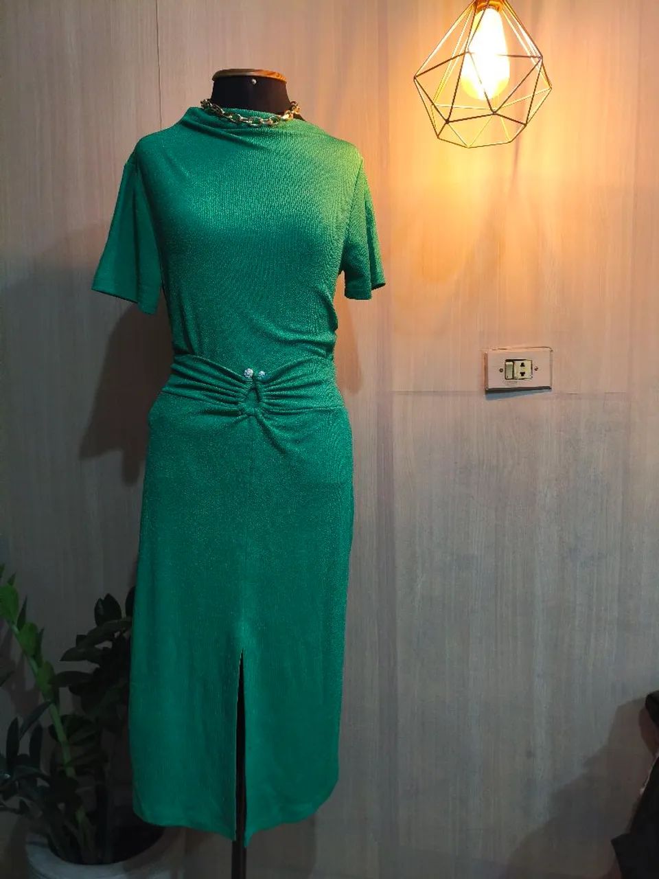 Vestido verde Tam até 42 lindo  - Foto 3