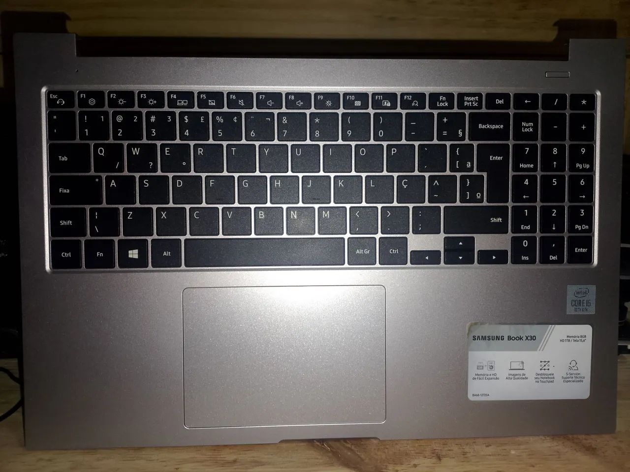 Carcaça base superior parte do teclados Samsung X30 com teclado  - Foto 2