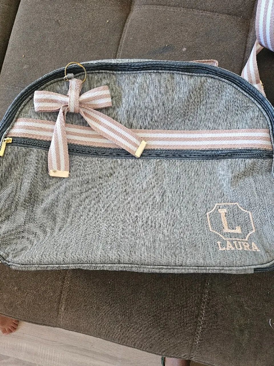 Kit bolsa/mala maternidade personalizado Laura - Foto 4