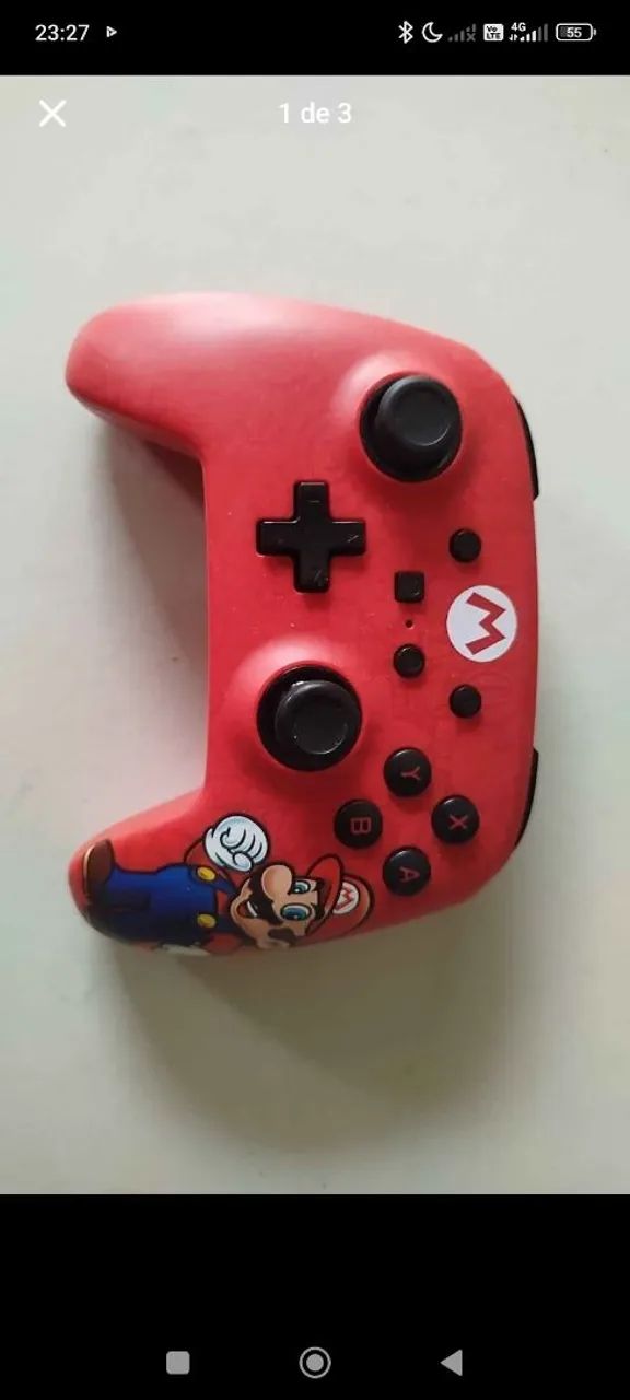 Controle Nintendo Switch powerA (MARIO)