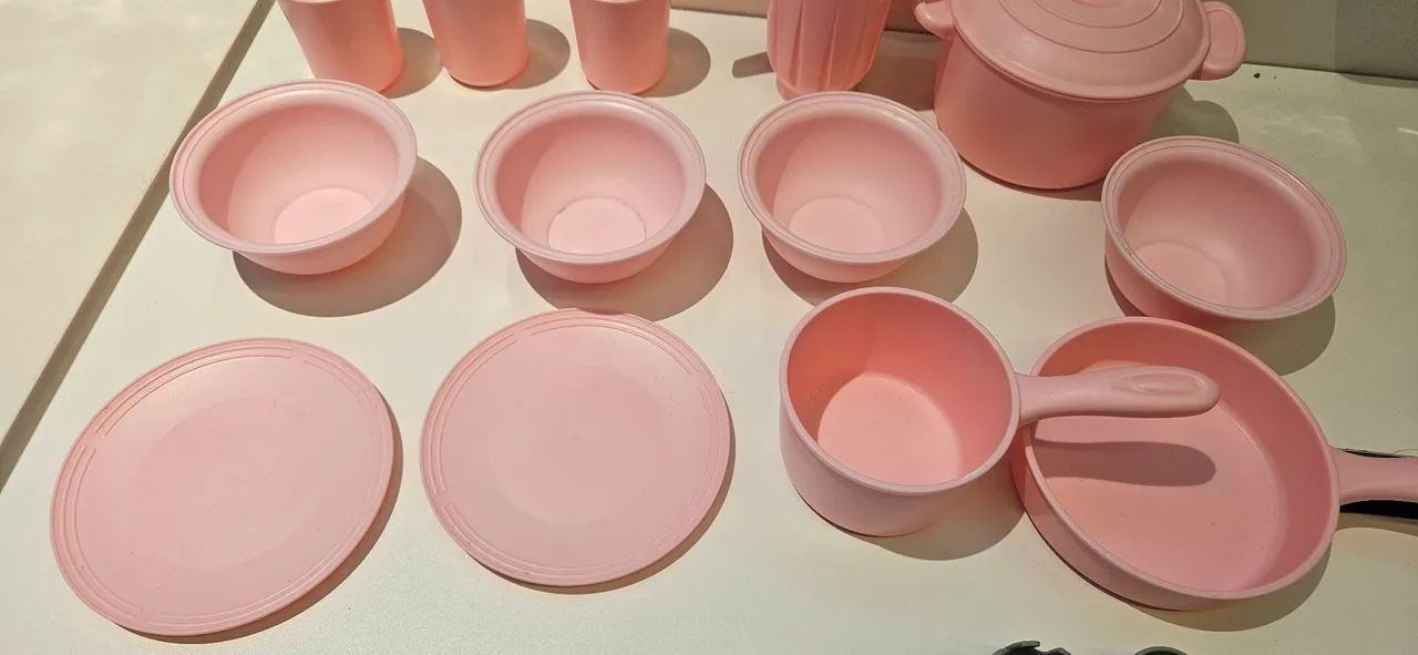 Kit de cozinha rosa brinquedos - Foto 3