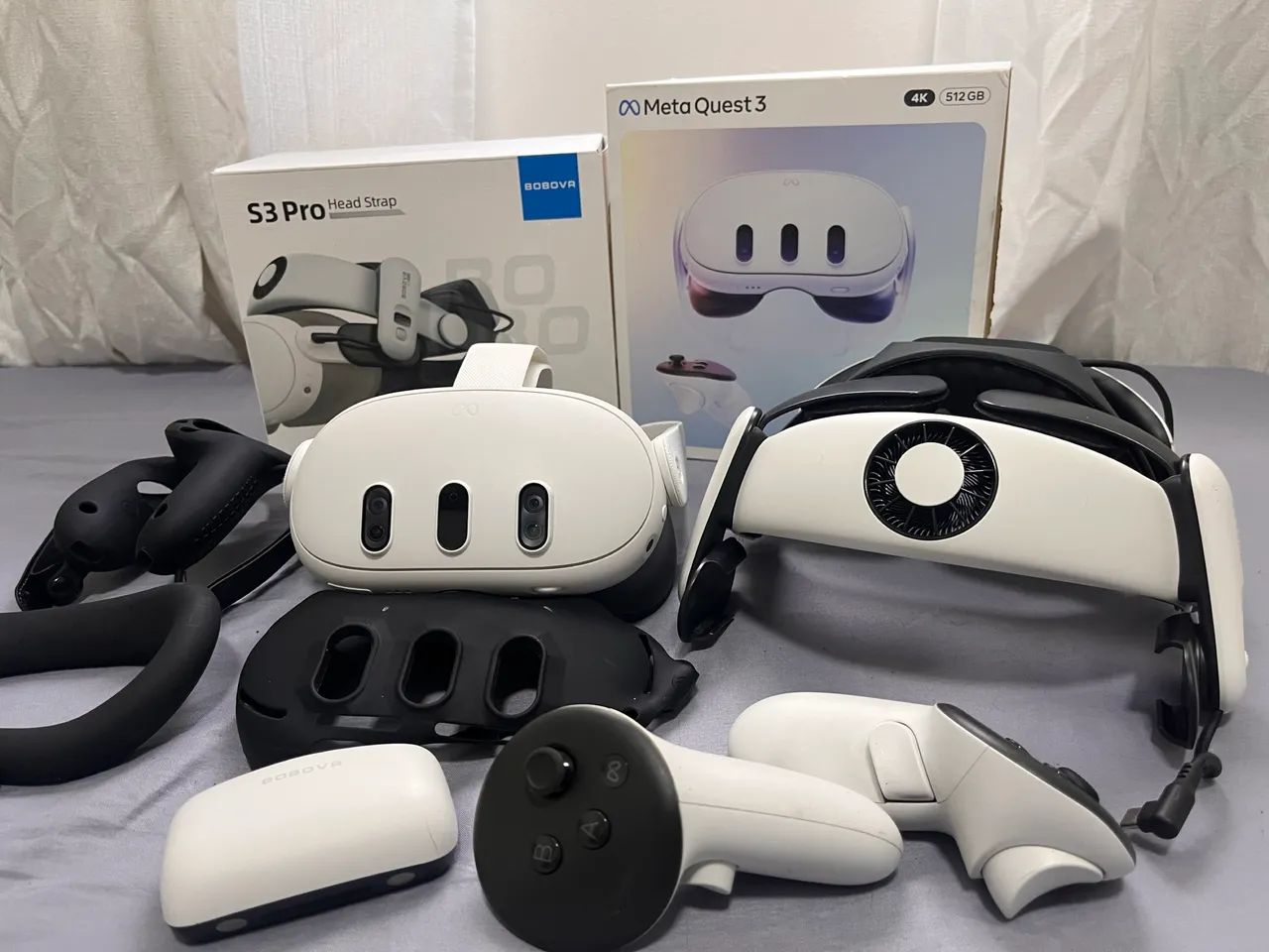 META QUEST 3 512GB + BOBOVR S3 PRO | Óculos VR | Semi-Novo