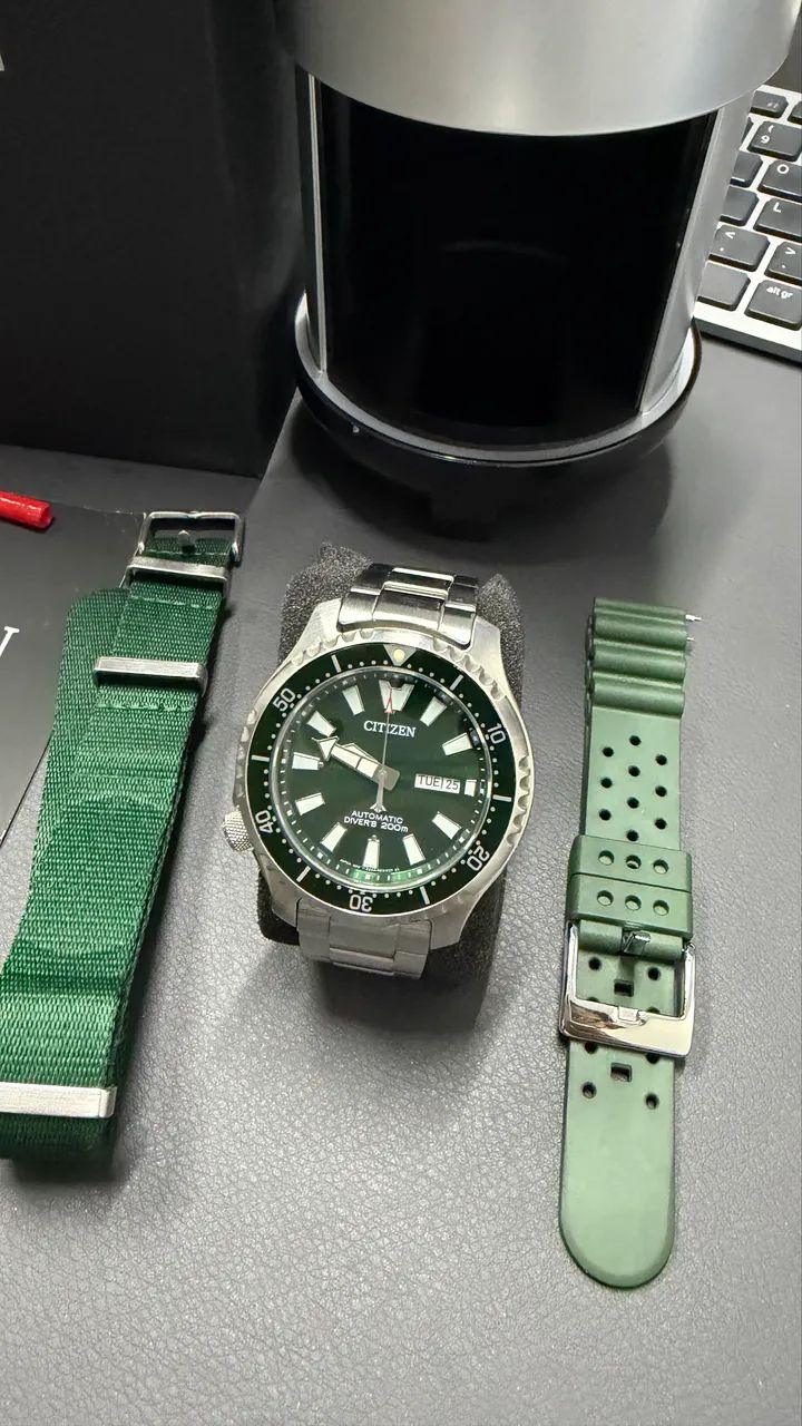 Citizen Promaster Fugu NY0151-59X Automático + 2 Pulseiras - Foto 4