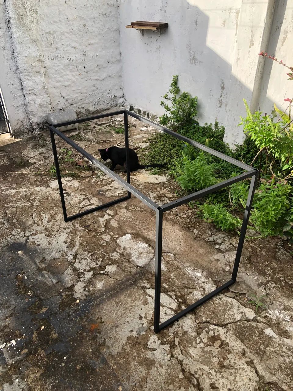 Base de Mesa Aço Metalon 120x60cm 