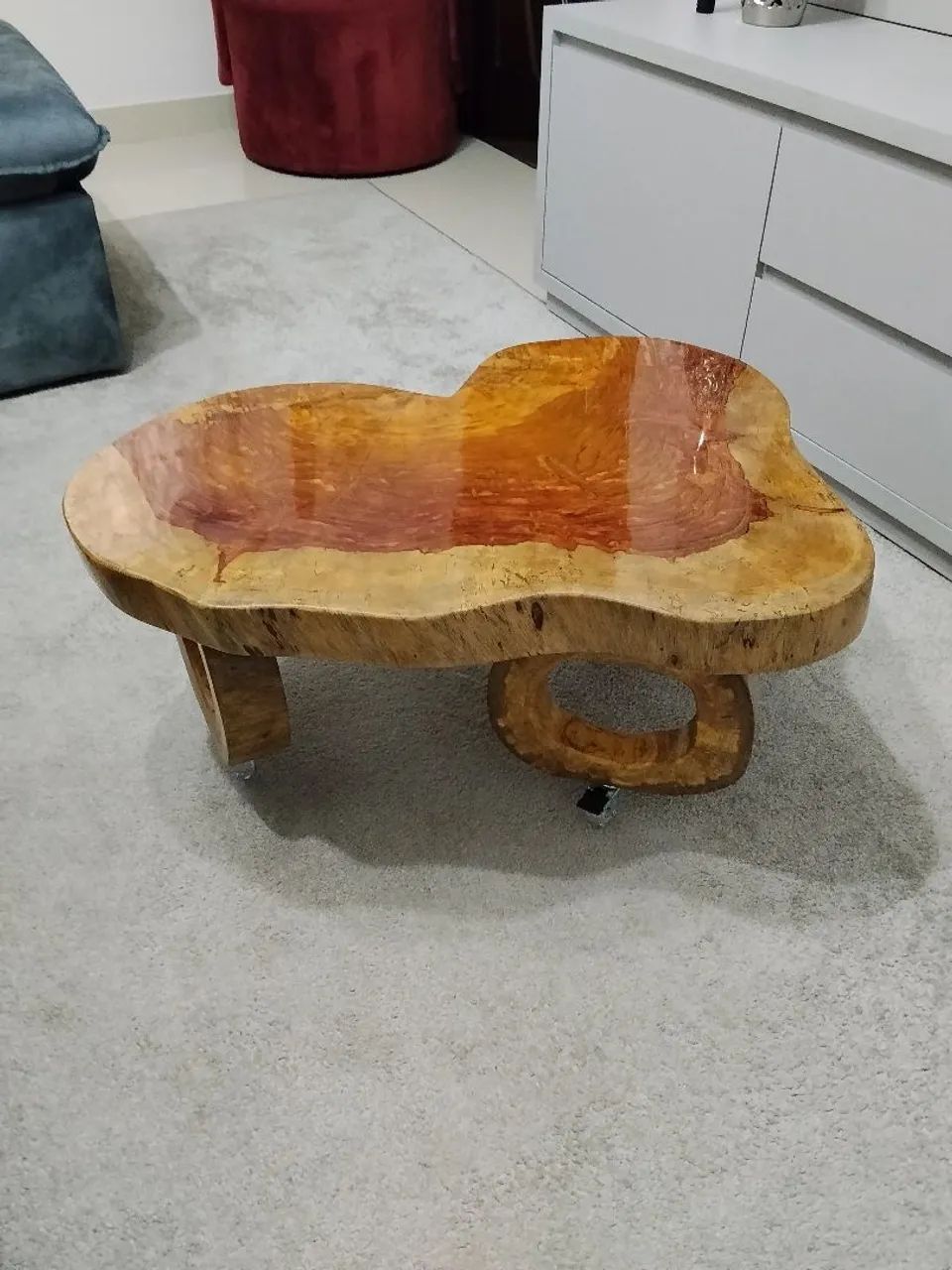 Mesa de centro madeira maciça  - Foto 3