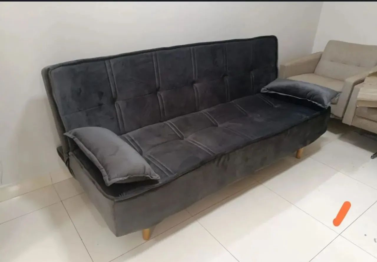 Sofá cama veludo promoção 