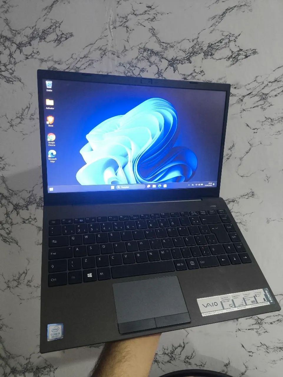 Notebook vaio core i3 de 8°ger. + 256gb SSD + 8gb ram seminovo!