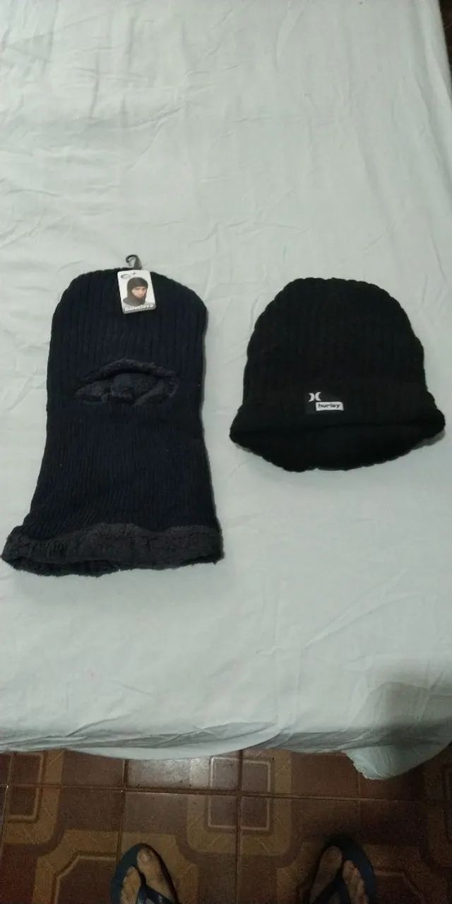 Touca Ninja Balaclava + Touca Simples Hurley (Novas)