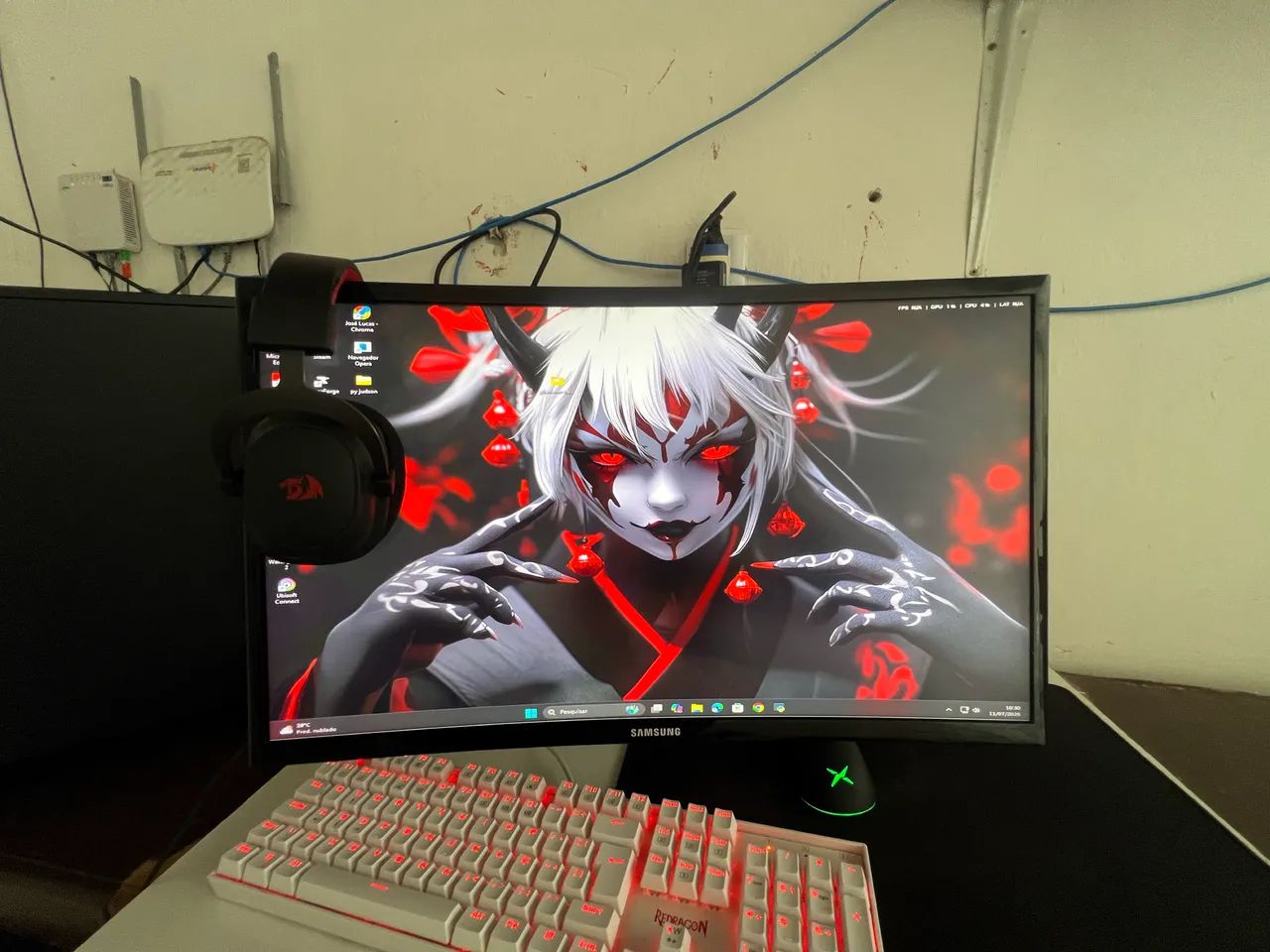 MONITOR CURVO SAMSUNG 144hz 27pl - Foto 5