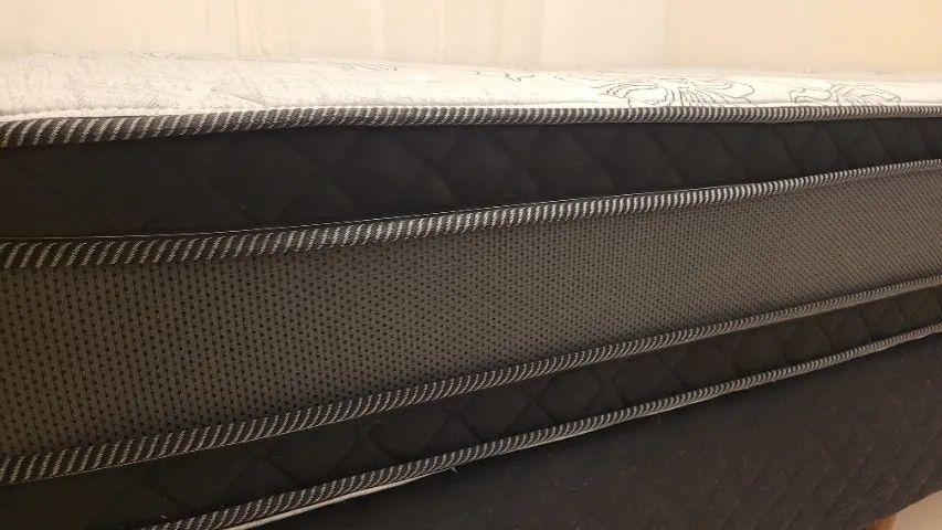 Cama box com colchão e base, tamanho Queen. - Foto 4