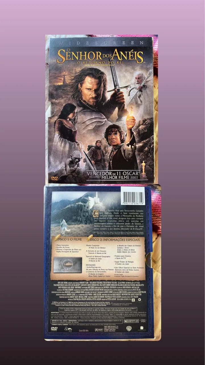 O Senhor dos Anéis - trilogia em DVD versão widescreen - Foto 2