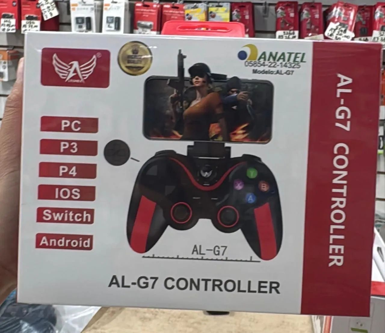 Controle Altomex Preto Para Celular Android E Ios