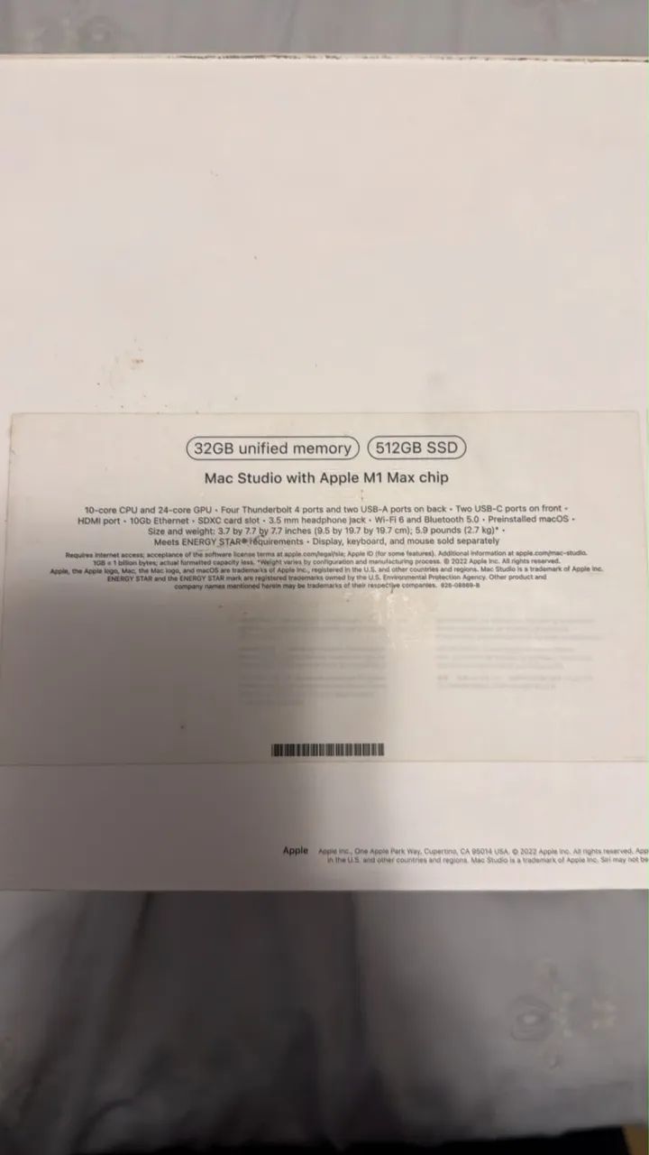 Mac Studio M1 MAX 32GB RAM 512GB SSD - Foto 2