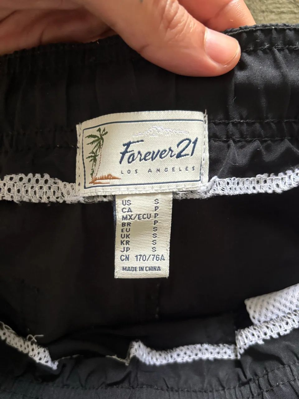 short forever 21 preto p - Foto 3
