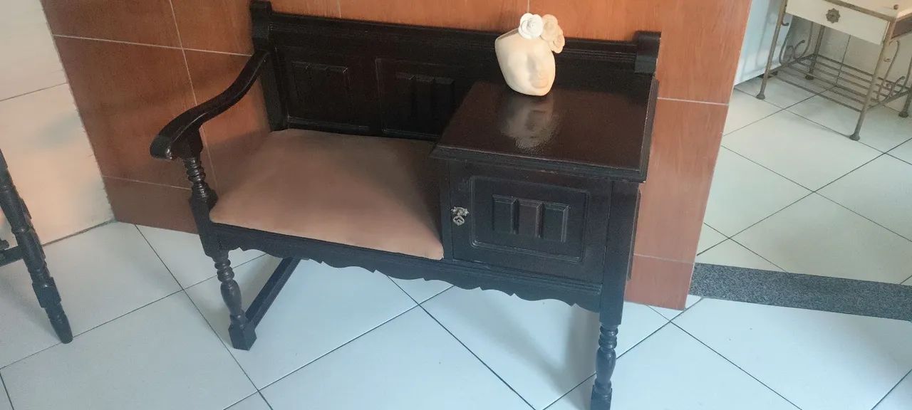 Mesa de telefone antiga  - Foto 4