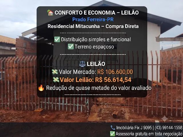 Negócio com vantagem ? Casa em Prado Ferreira - PR, 