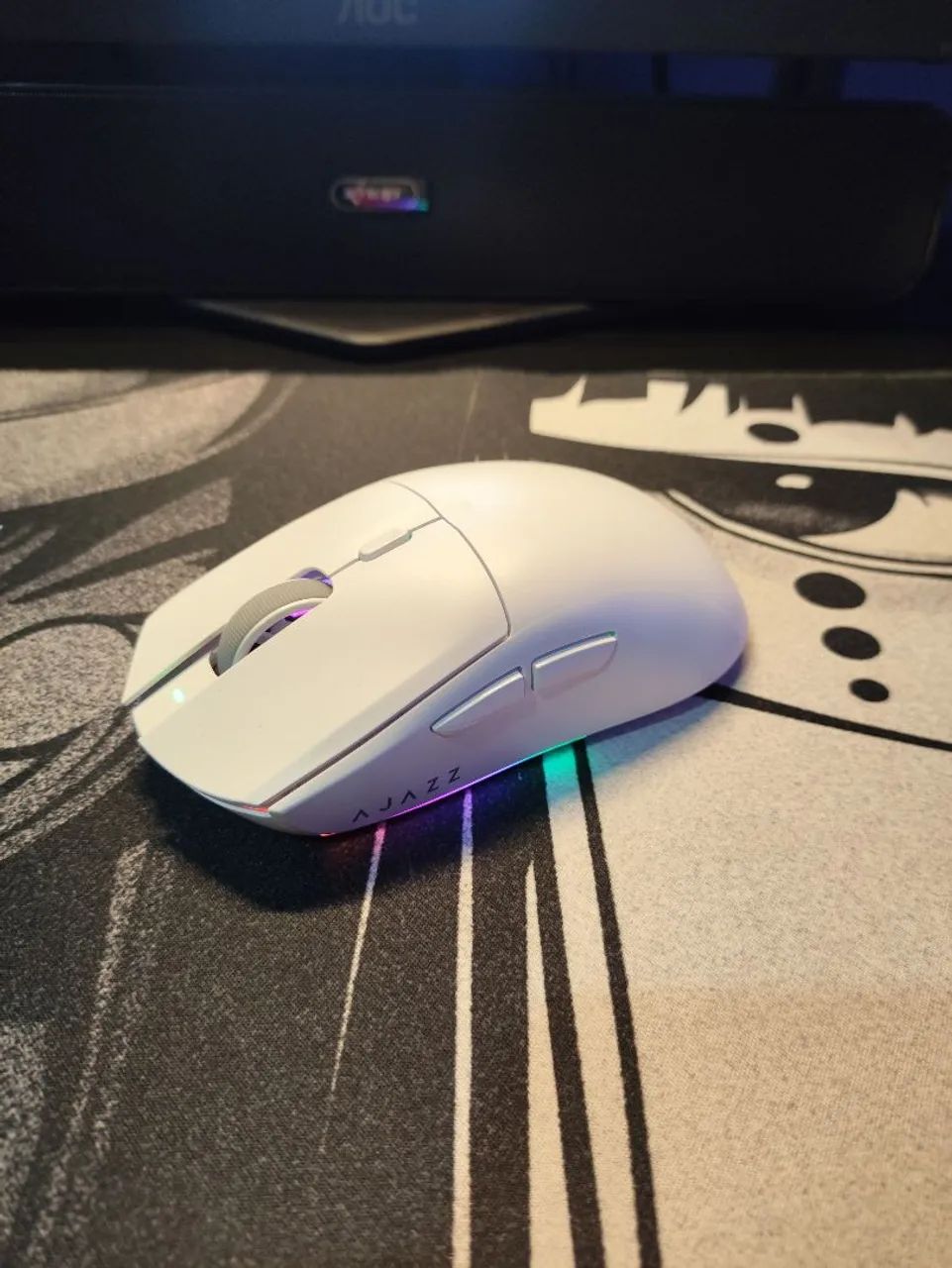 Mouse AJAZZ AJ139 V2 Branco | Dock RGB | Tri-Mode - Foto 2