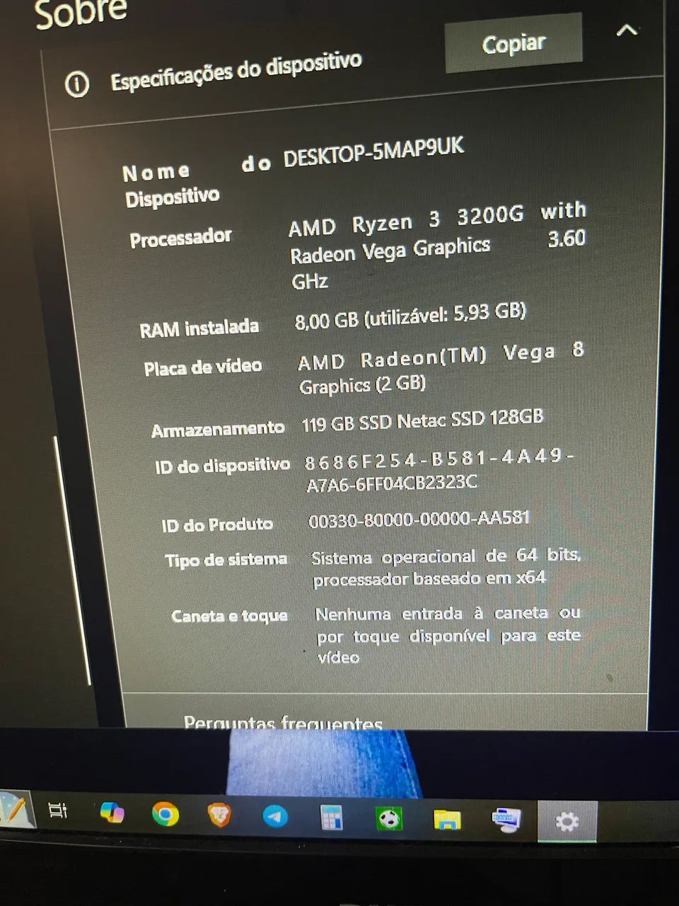 pc gamer amd ryzen 3 3300g - Foto 2