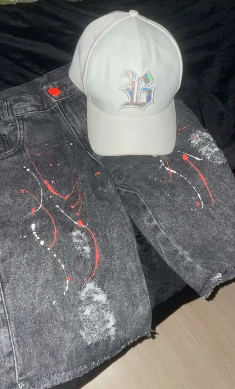 Kit boné BLCK + shorts jogador 