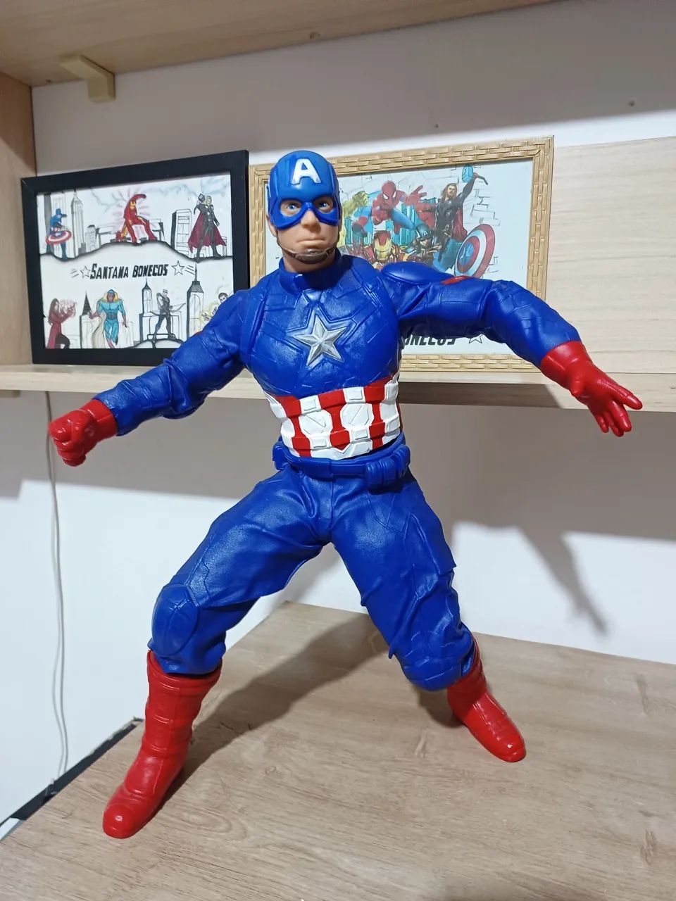Capitao america 45cm original marca Mimo  - Foto 4
