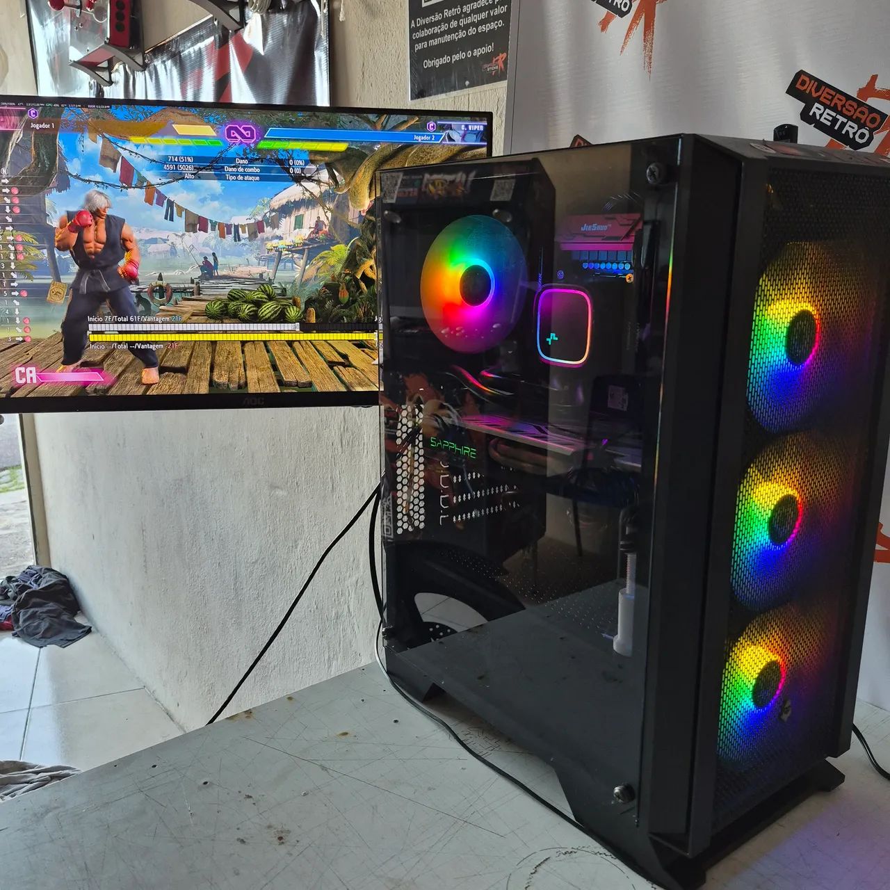 Computador Gamer com RX 580 24GB de memoria DDR4