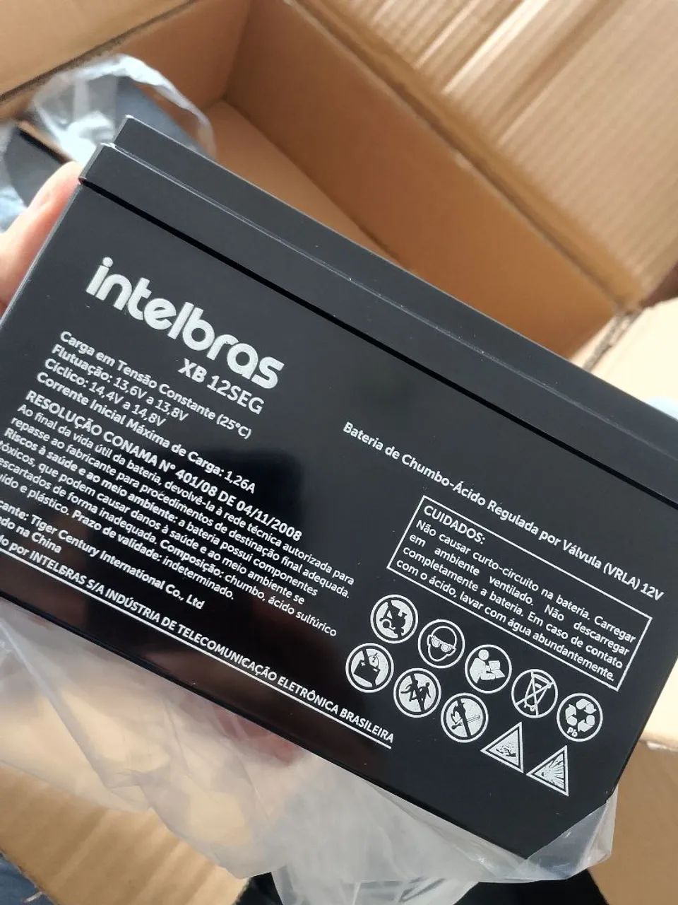 Bateria 12v nova original Intelbras