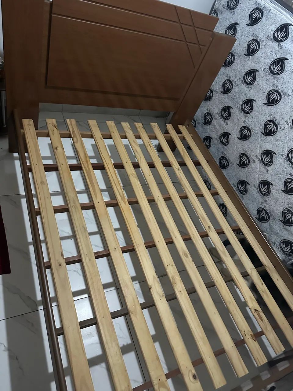 Cama madeira maciça casal + colchão casal  - Foto 3