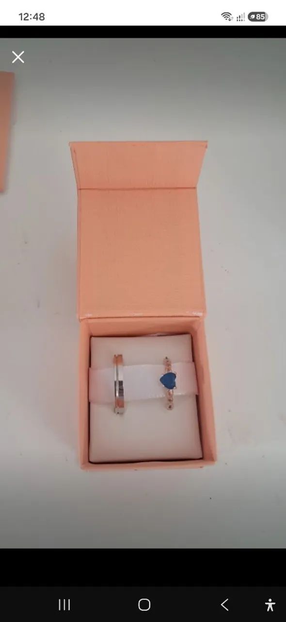 Conjunto de Aliança é o anel solitário  - Foto 4