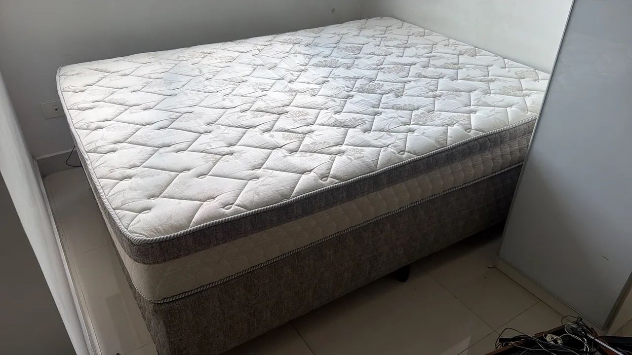 colchão e cama box casal - Foto 3