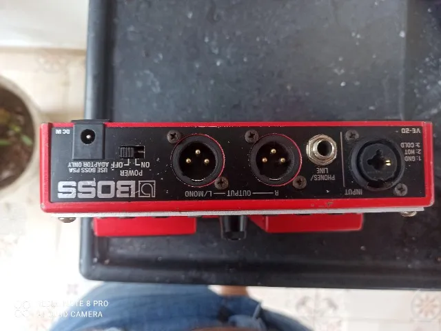 Pedal Boss Ve-20 Vocal Performer Vermelho Digital - Instrumentos