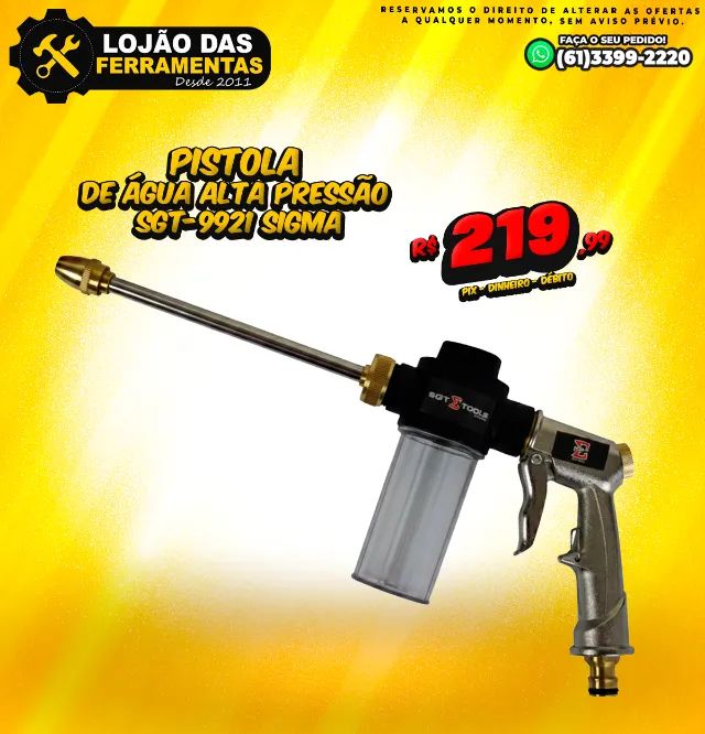 Pistola de Água Alta Pressão Sgt-9921 Sigma