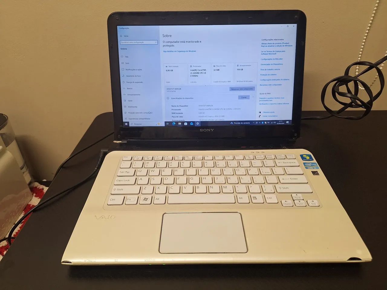 Notebook sony vaio I5 2 Gercao 6 Gigas de Ram HD SSD de 120  - Foto 2