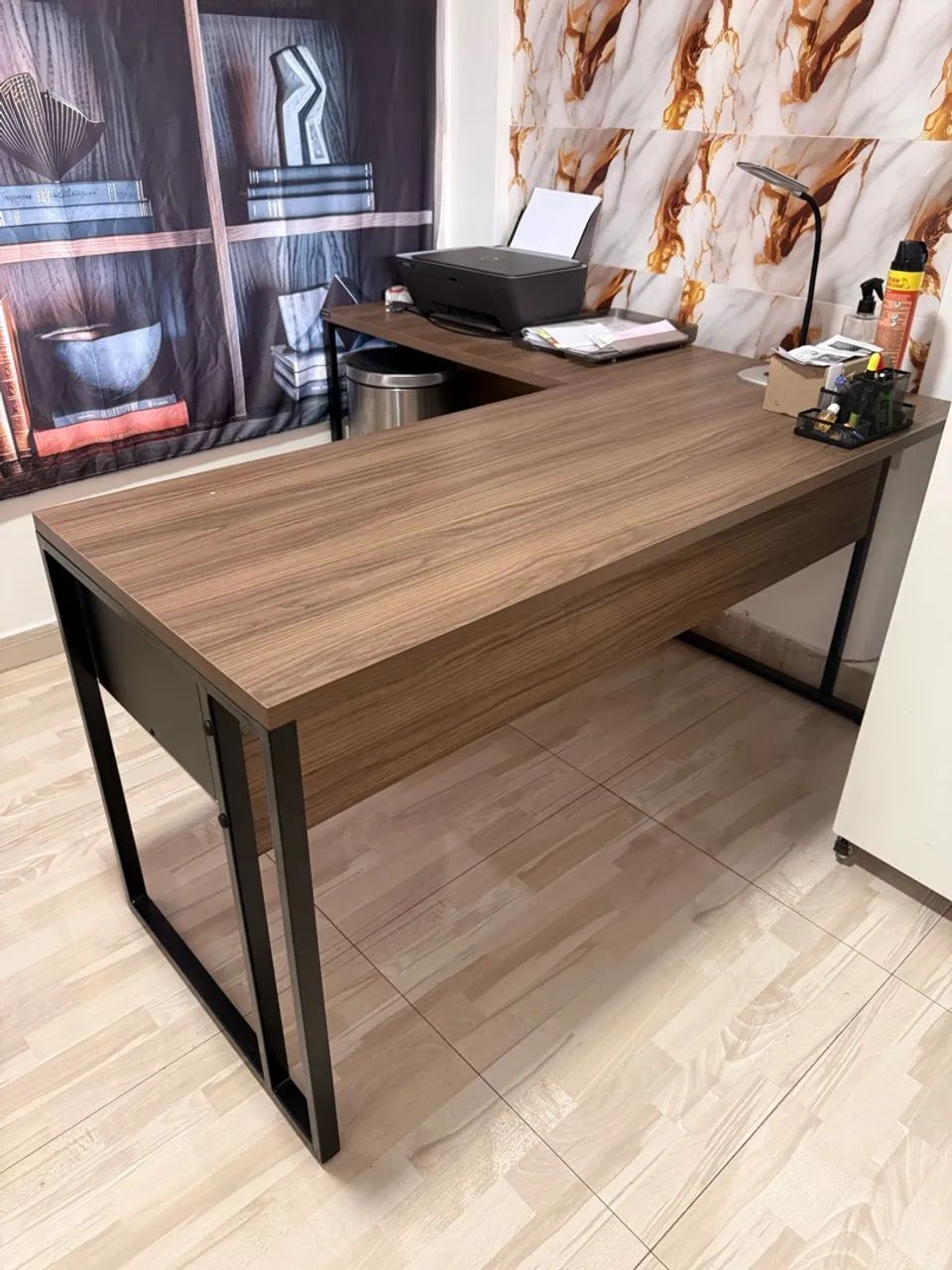 Mesa escritório com 2 gavetas 