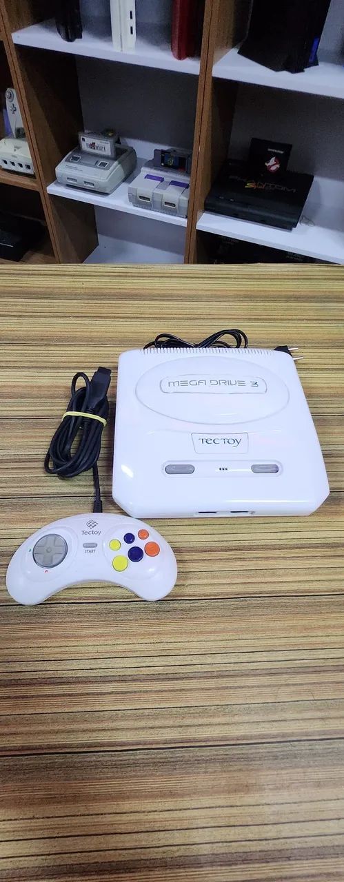 Mega drive 3 branco original raridade nostálgica 