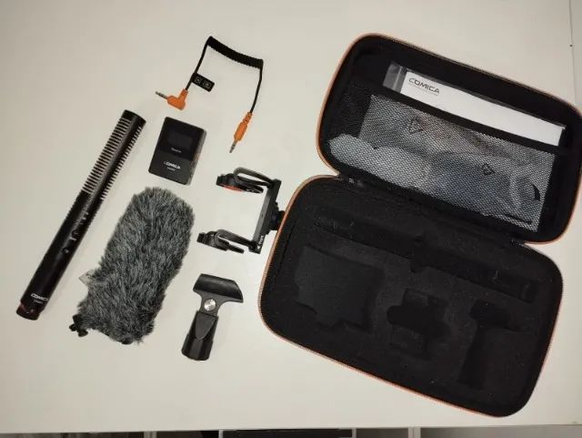 Microfone Comica CVM-VM30 Shotgun Sem Fio ? Excelente Estado