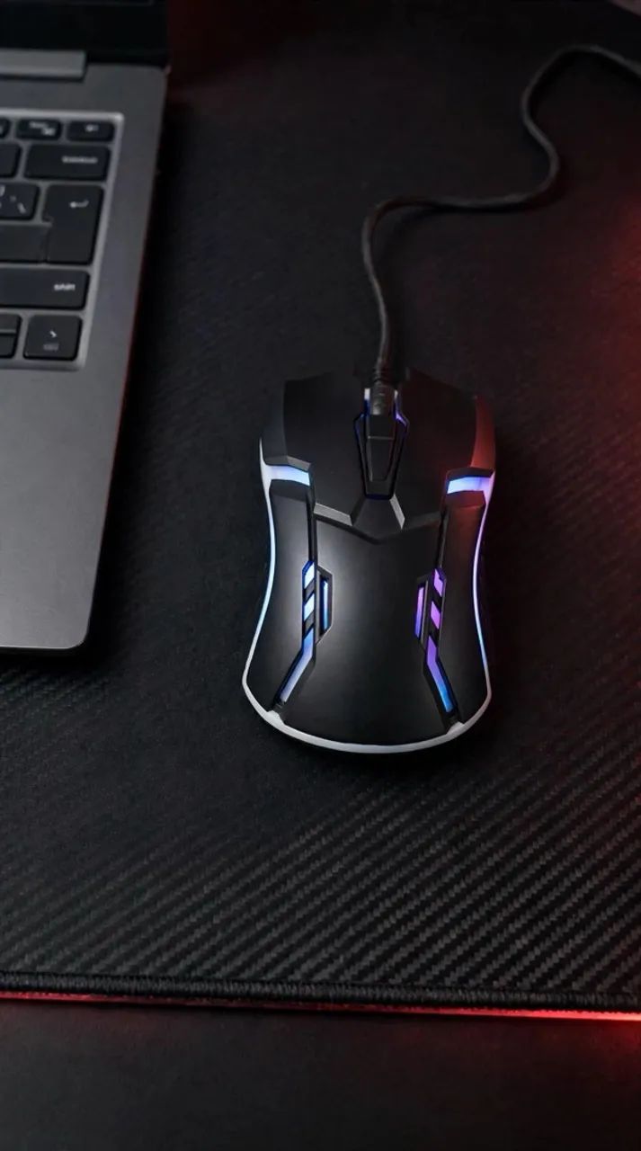 MOUSE GAMER LEHMOX HYPER G1 RGB 3 CORES - Troca de Cor Automática - Novo  - Foto 3