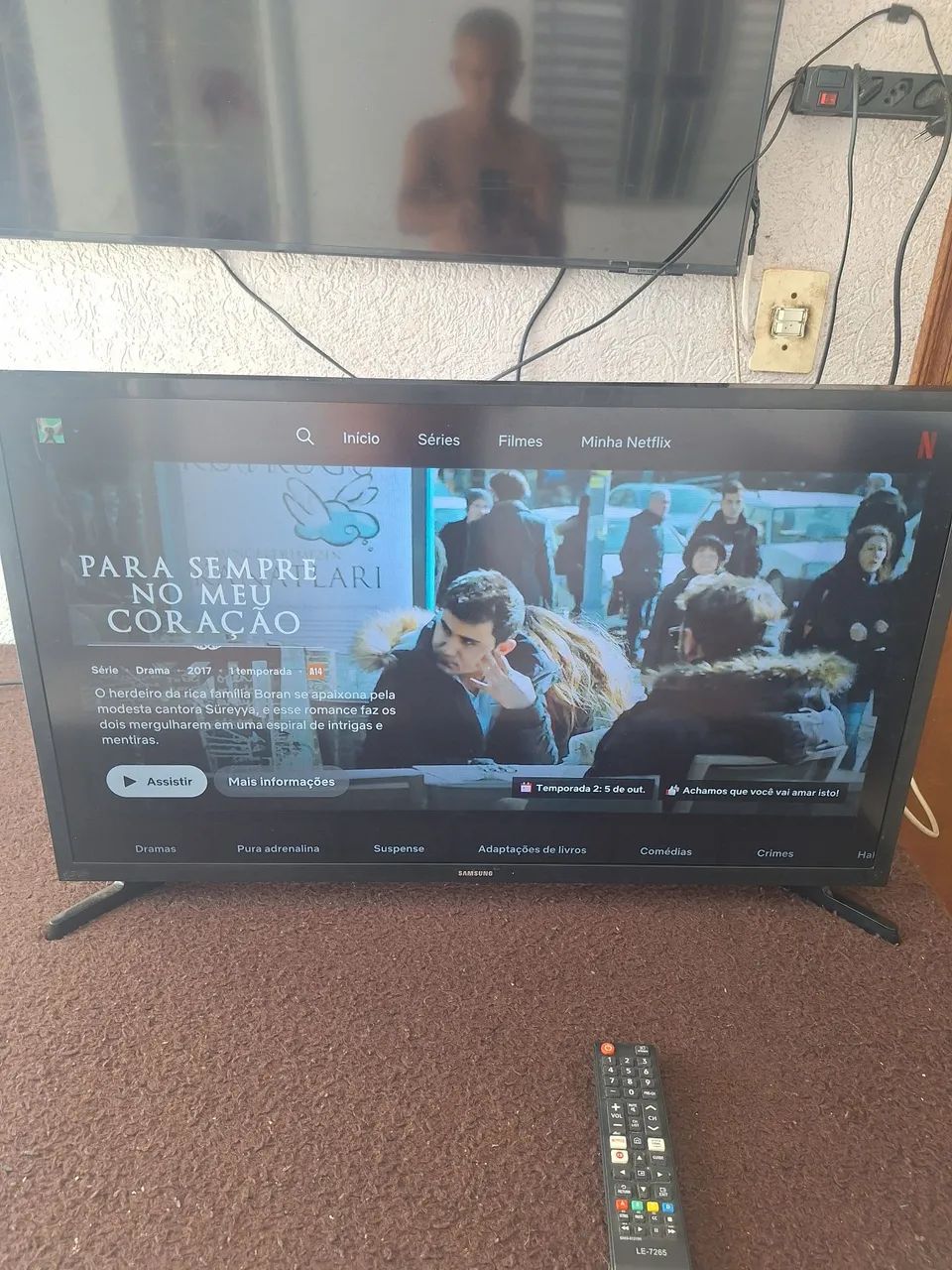 TV SMART SANSUNG TYZEM 32 POLEGADAS ESTADO DE NOVA ACEITO CARTÃO DE CRÉDITO  - Foto 2