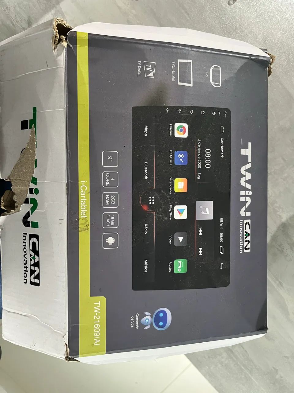 Twin CAN modelo TW-2160AI, tela de 9 polegadas - Foto 3